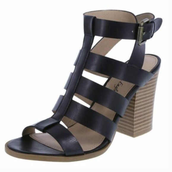 American Eagle Outfitters Shoes - American Eagle | Black | Block Strappy Heel